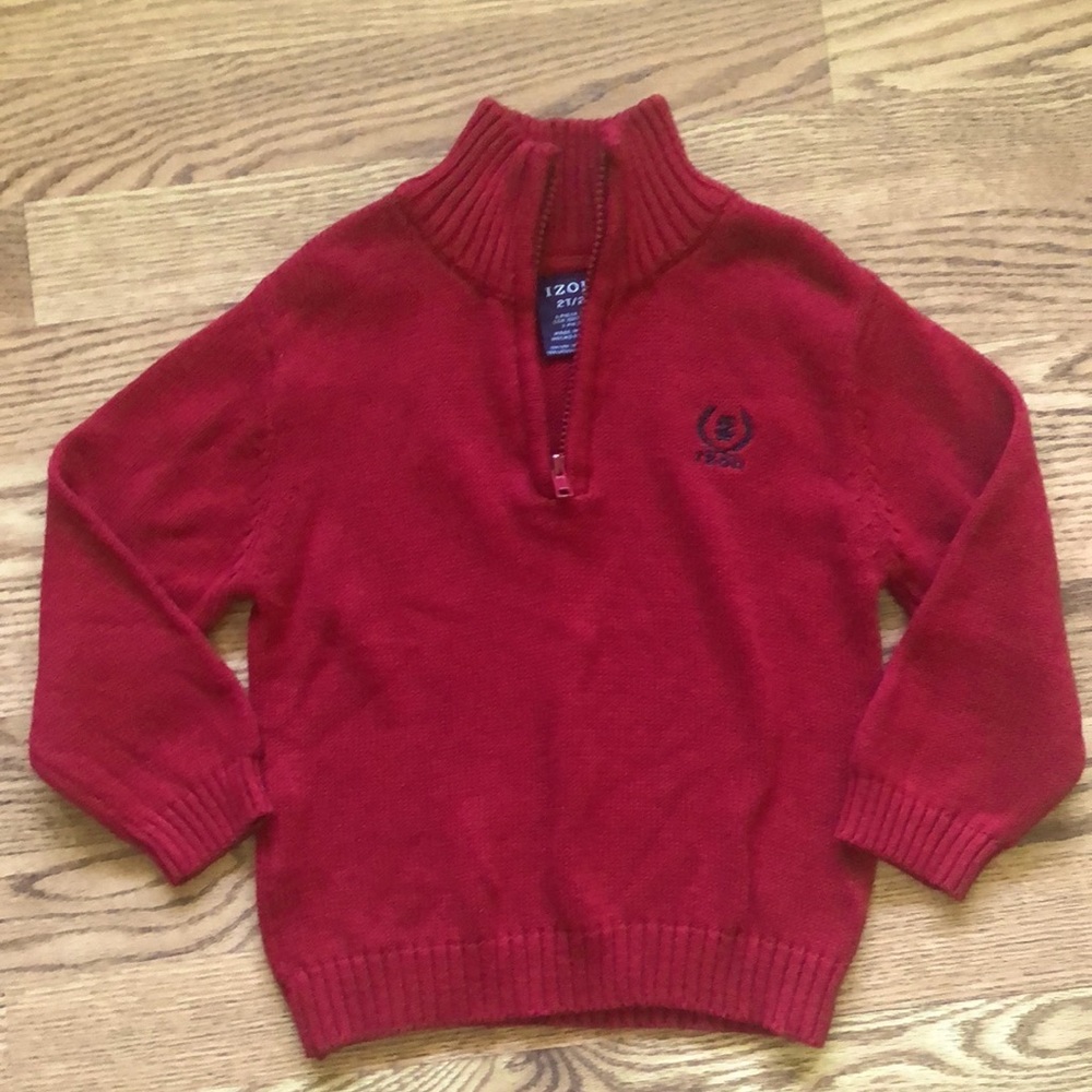 Izod Toddler Boy 3/4 Front Zipper Sweater